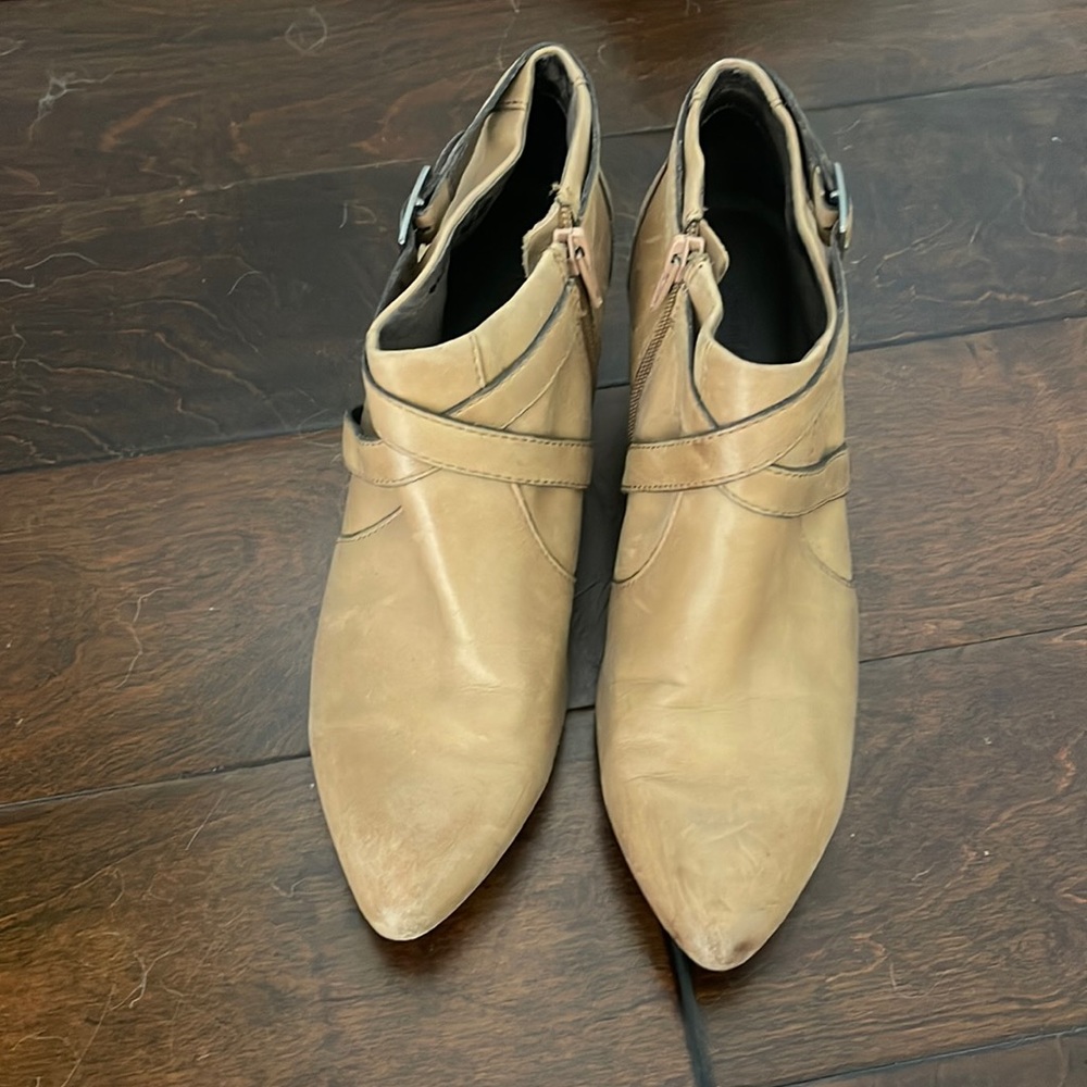 Leather booties